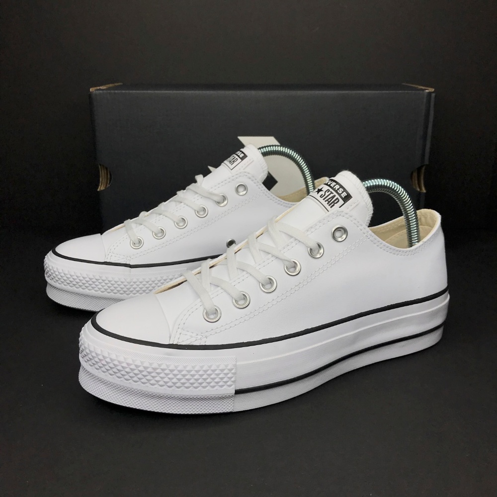 NEW Converse All Star Chuck Taylor Lift Leather - Picture 3 of 8